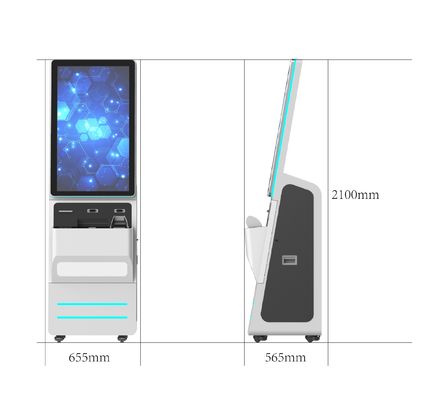 کیوسک سلف سرویس 32 اینچی قابل تنظیم با نصب رومیزی و سیستم عامل اندروید/ویندوز/لینوکس